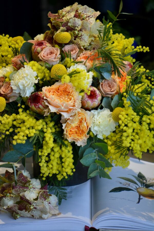 Bouquet rond Mimosa